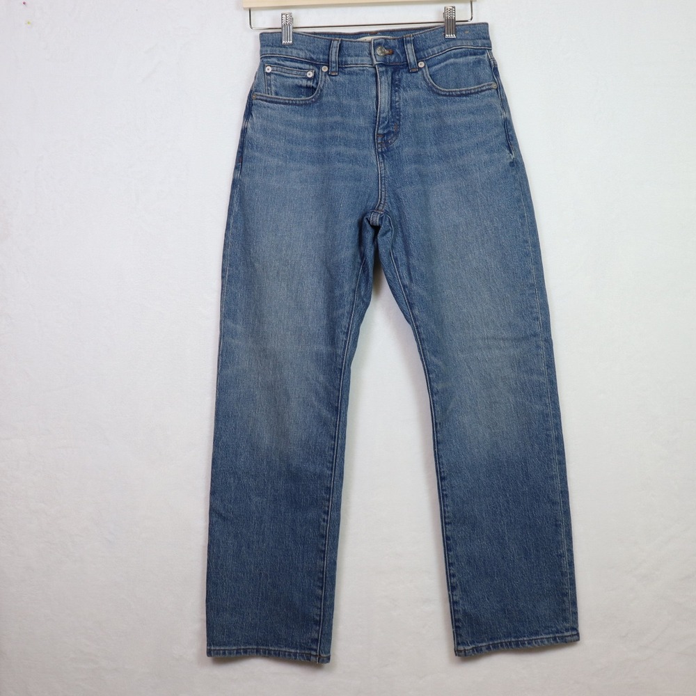 MADEWELL Blue High Rise Straight Leg Denim‎ Jeans 27